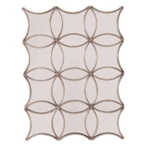 HILL RECTANGULAR ANTIQUE SILVER AVERY MIRROR - Image 1