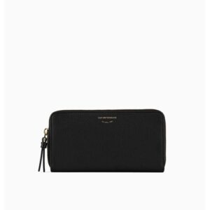 GA WOMAN PVC PLASTIC BLACK WALLET - Image 1