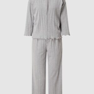 DKNY Pajamas with a ribbed structure in medium gray mottled - Image 1