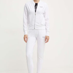 GIORGIO ARMANI WOMAN JERSEY  WHITE TRACKSUIT WITH ZIPPER-S - Image 1