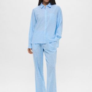 DKNY A NEW ERA COTTON LAWN NOTCH COLLAR AQUA SET-M - Image 1