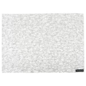 CHILEWICH METALLIC LACE TABLE MAT 13*18-SILVER - Image 1