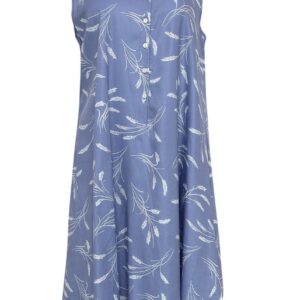 CJ NORA ROSE CORNFLOWER BLUE WHEAT SPIKELET PRINT-14 - Image 1