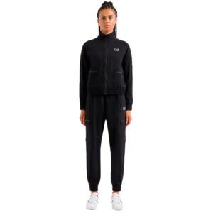 GIORGIO ARMANI WOMAN JERSEY BLACK TRACKSUIT WITH ZIPPER - Image 1