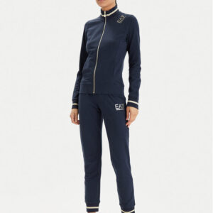 GIORGIO ARMANI WOMAN JERSEY NAVY BLUE TRACKSUIT WITH ZIPPER - Image 1