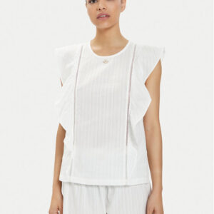 GA WOMAN WOVAN  WHITE LOUNGEWEAR T-SHIRT-XS - Image 1