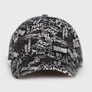 CAVALLI BASEBALL CAP PRINT ALLOVER GRAFFITI COTTON TWILL PRINT ALLOVER GRAFFITI BLACK - Image 1