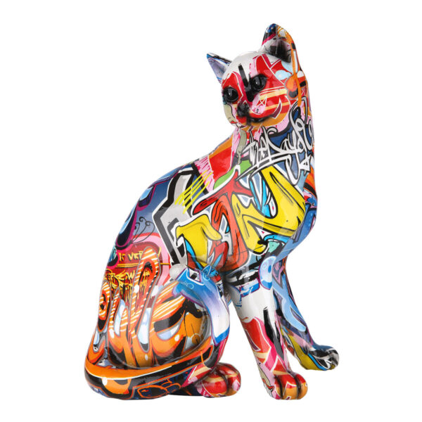casablanca-figur-katze-street-art-graffiti-kunstharz-mehrfarbig-l-16-cm-b-21-cm-h-29-cm-36765