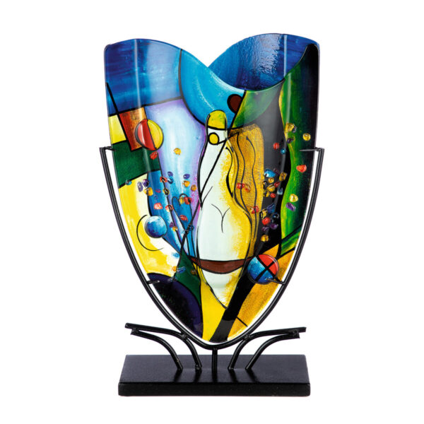 casablanca-glasart-vase-flach-oval-magic-glas-metall-mehrfarbig-l-10-cm-b-30-cm-h-47-cm-52434